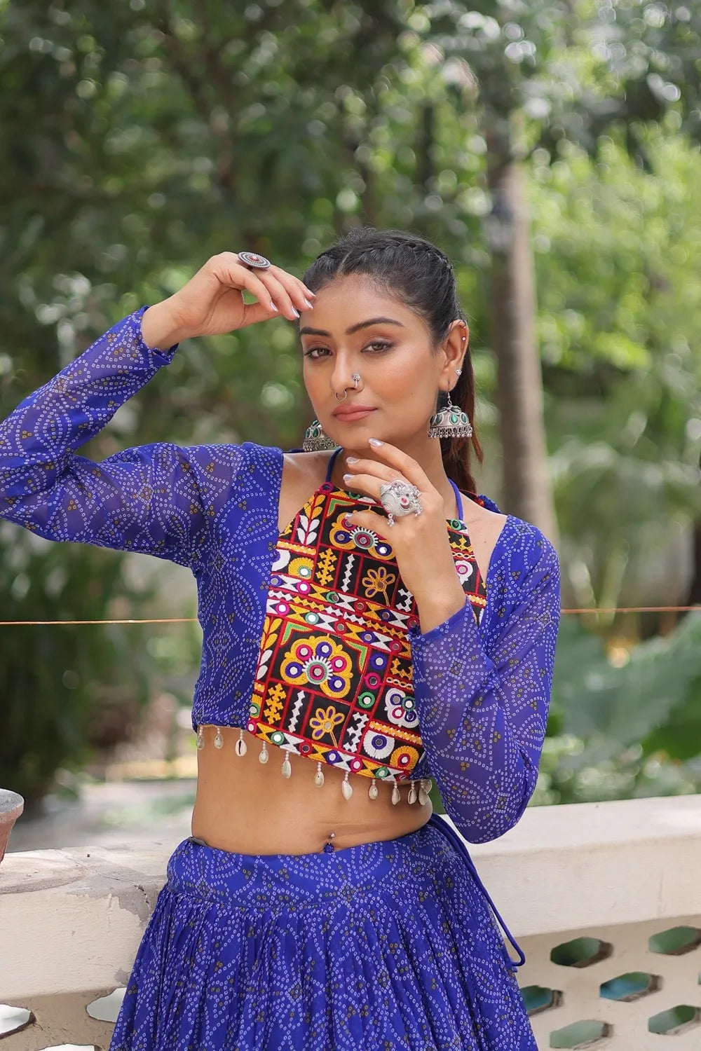 Navratri Lehenga Choli 2025 – Bandhej Print Designer Lehenga Set